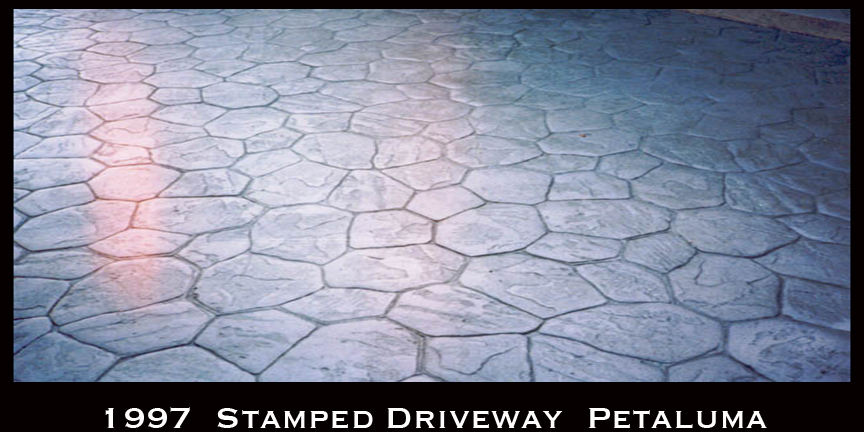 1998 Stamped Concrete Driveway